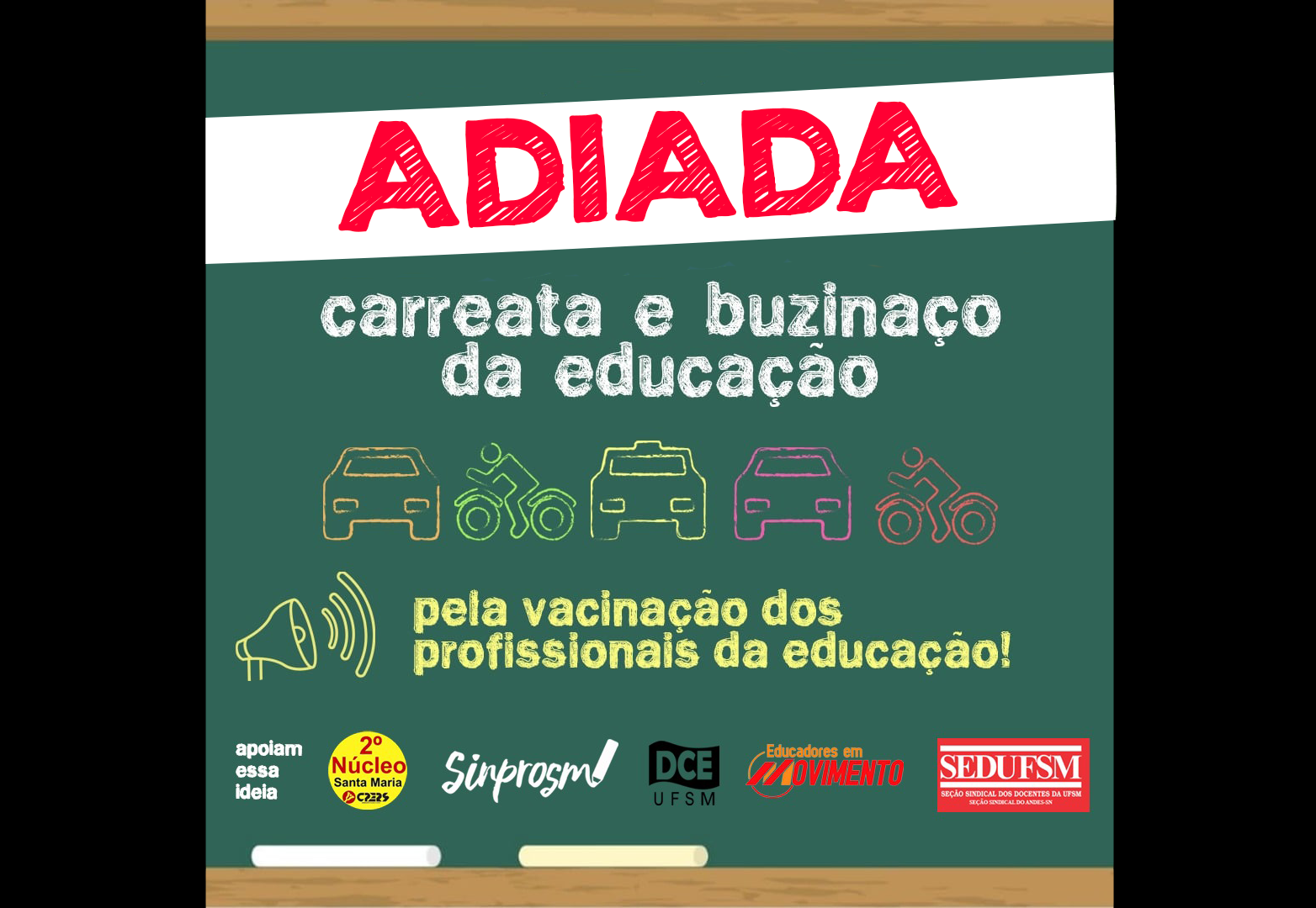 Adiamento da Carreata da Educação