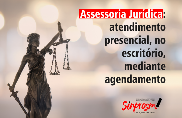 Assessoria jurídica: atendimento presencial no escritório com agendamento