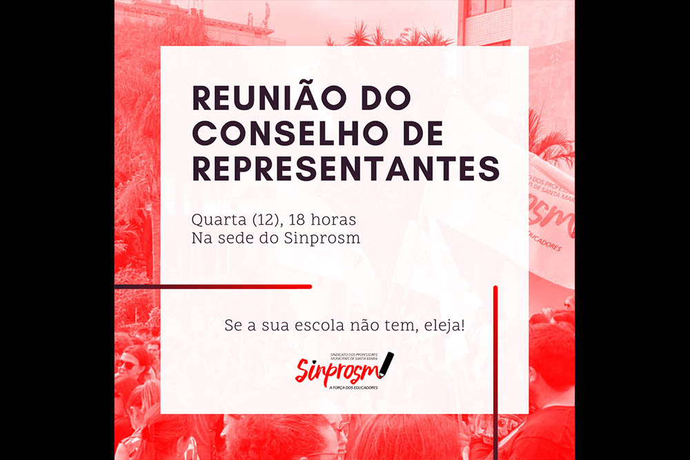 Sinprosm reúne Conselho de Representantes nesta quarta (12)