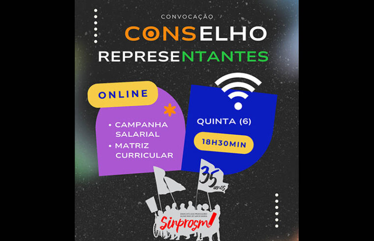 Conselho de Representantes: campanha salarial e matriz curricular