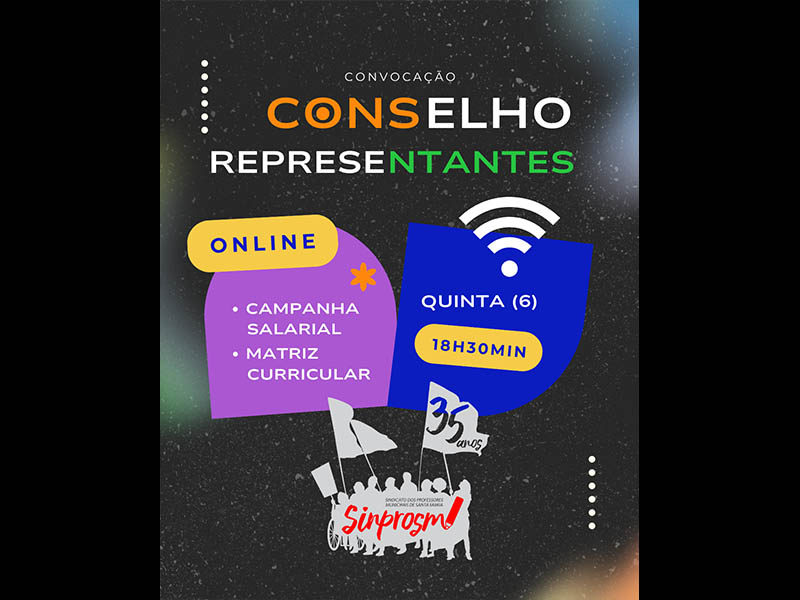 Conselho de Representantes: campanha salarial e matriz curricular