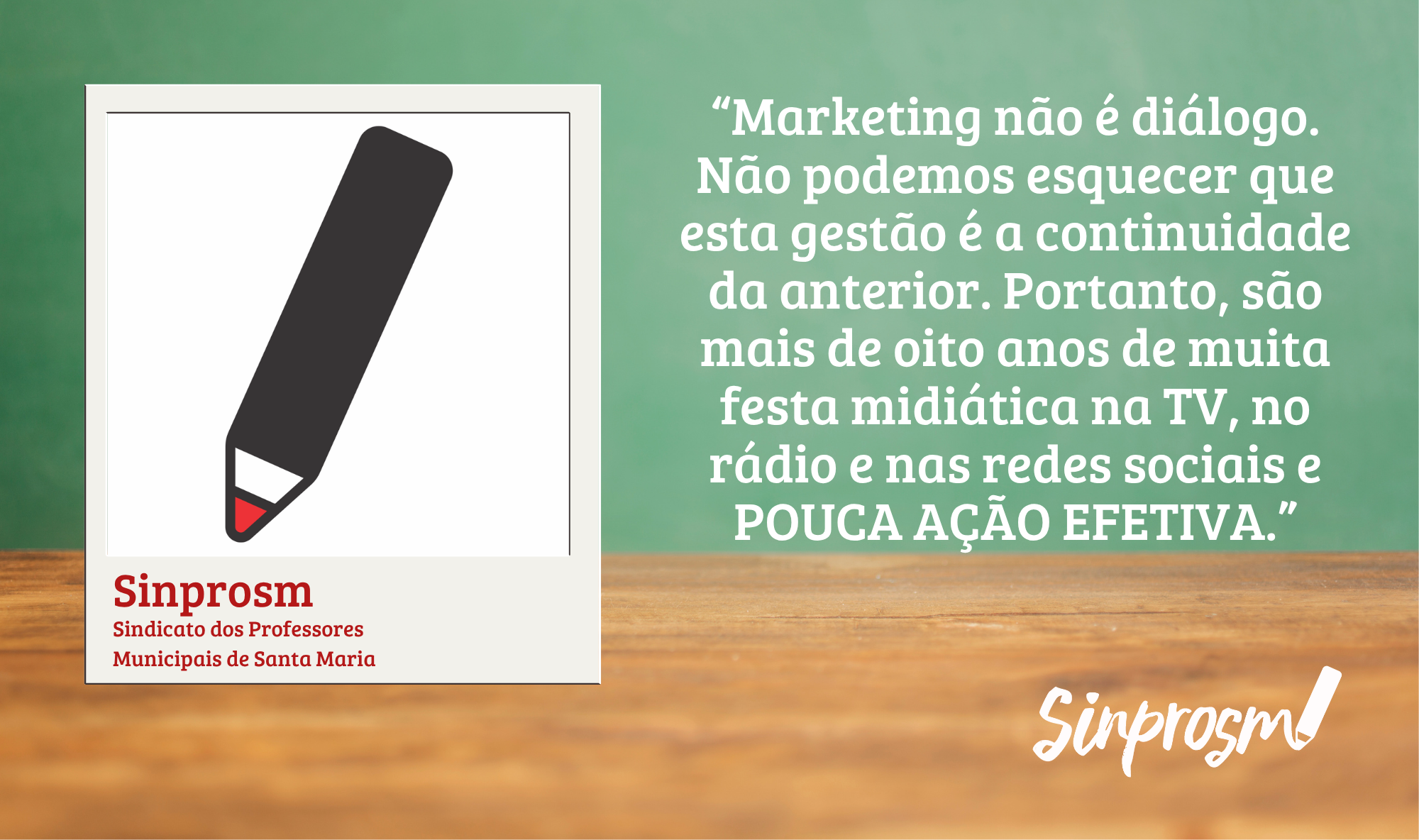 A retórica do diálogo e a realidade das escolas públicas de Santa Maria